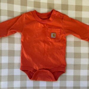 Carhartt Coral Baby Bodysuit Girls Or Boys 3 Months Outdoors Long Sleeve